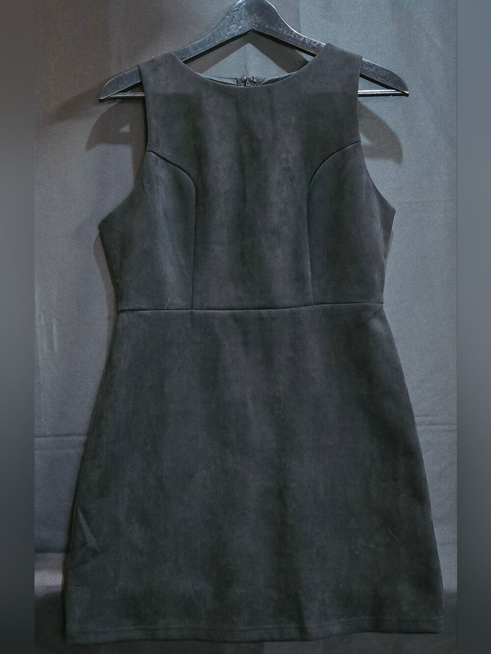 Sadie & Sage Faux Suede Crew Neck Mini Dress